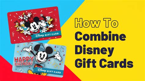 How To Combine Disney Gift Cards